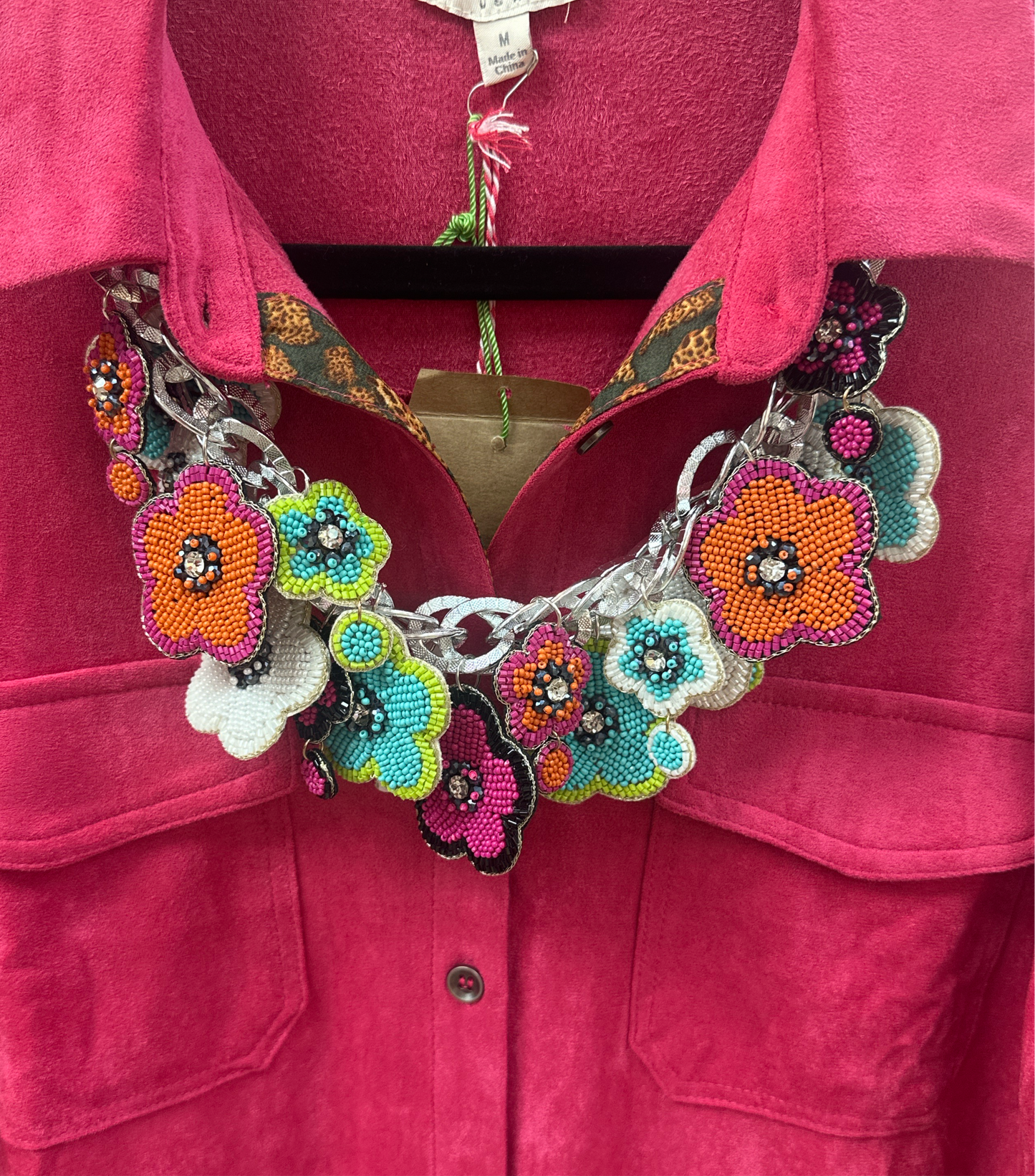 Multi Color Flower Necklace