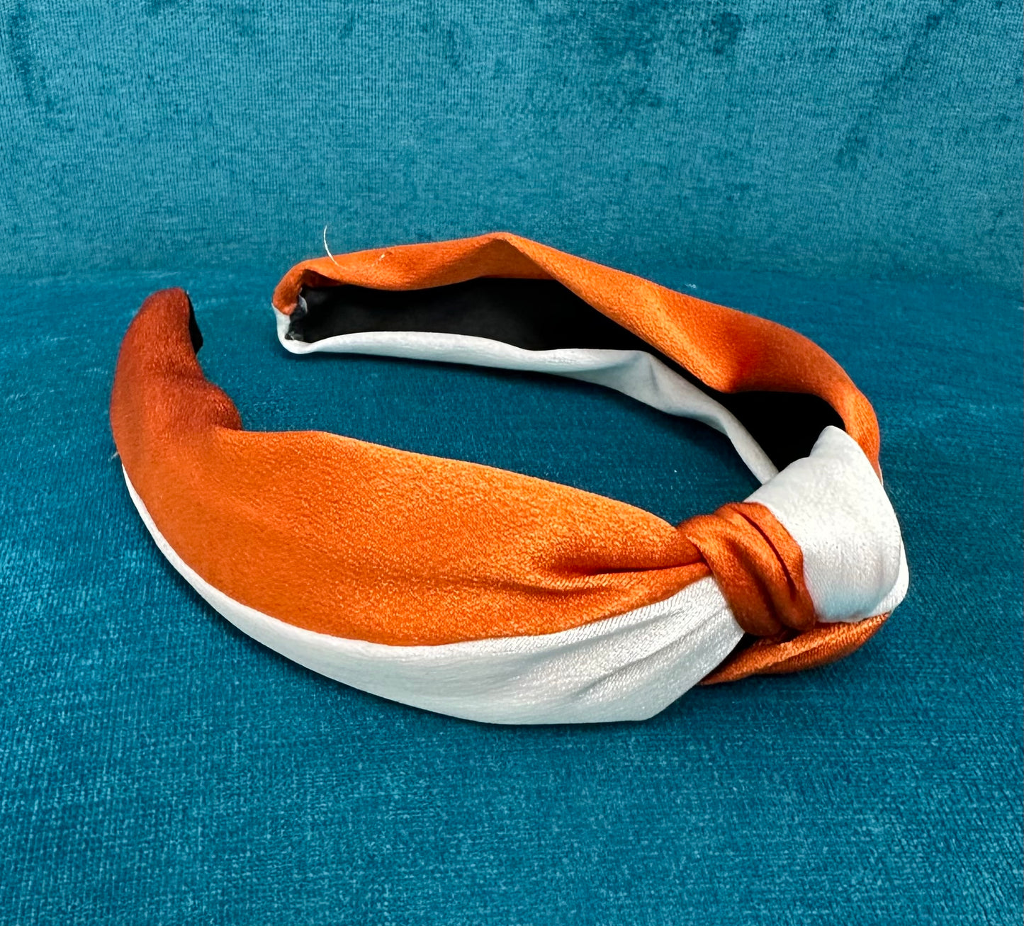 White and Orange Headband