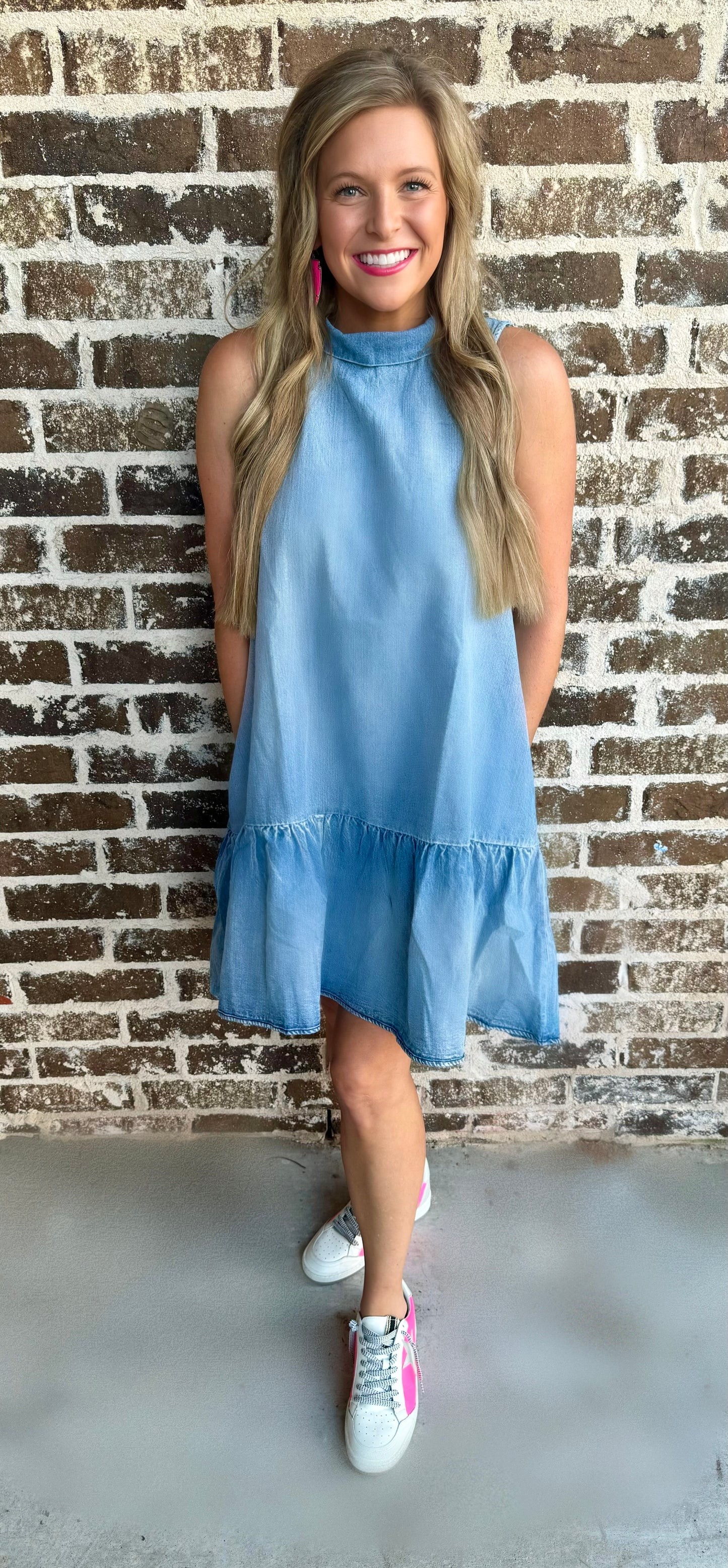 Worth Your While Denim Dress