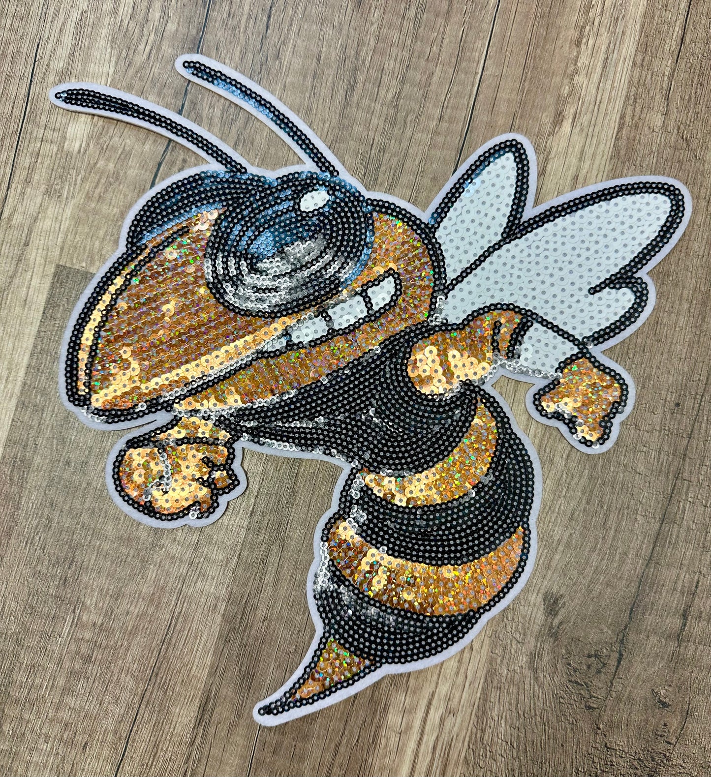 Large Yellowjacket Sequin Patch