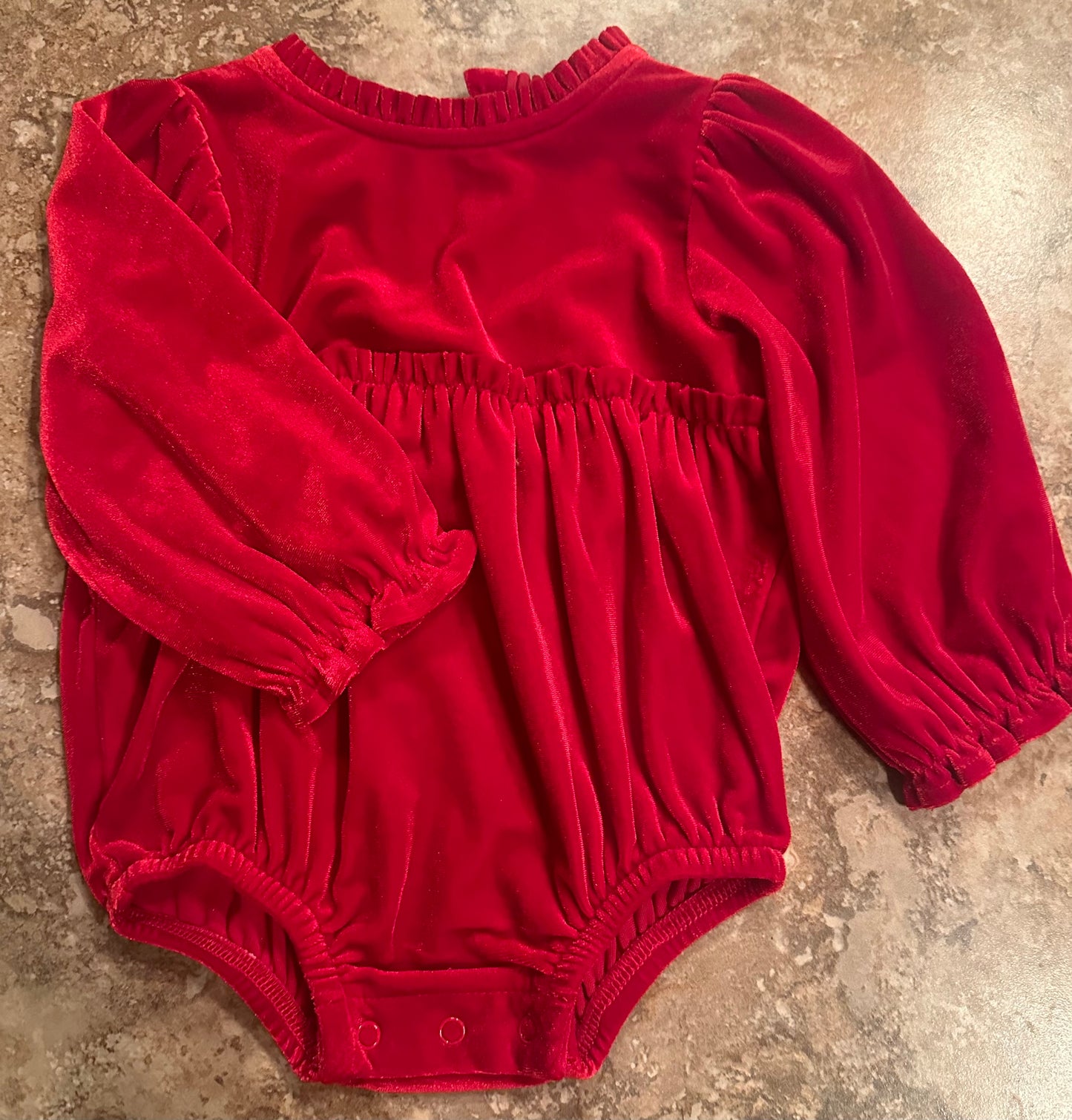 Red Velvet Bubble Onesie