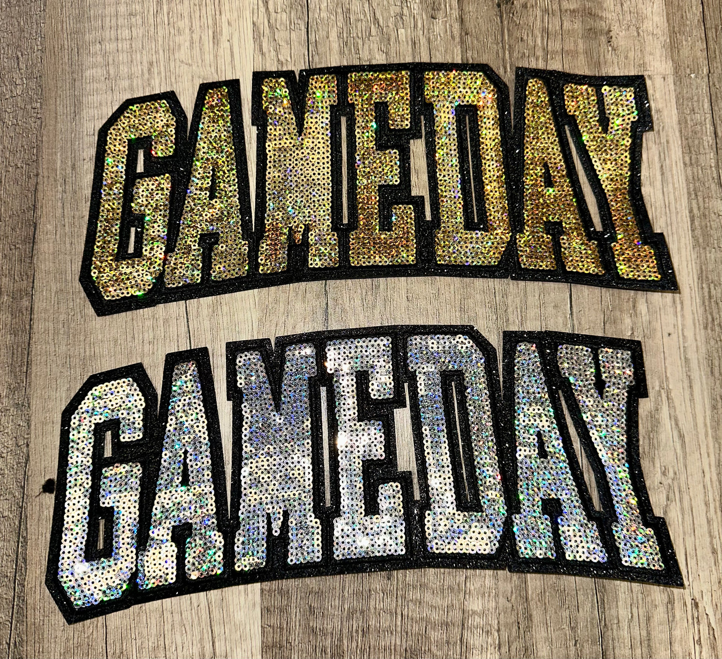 Gold Sequin Game Day Patch