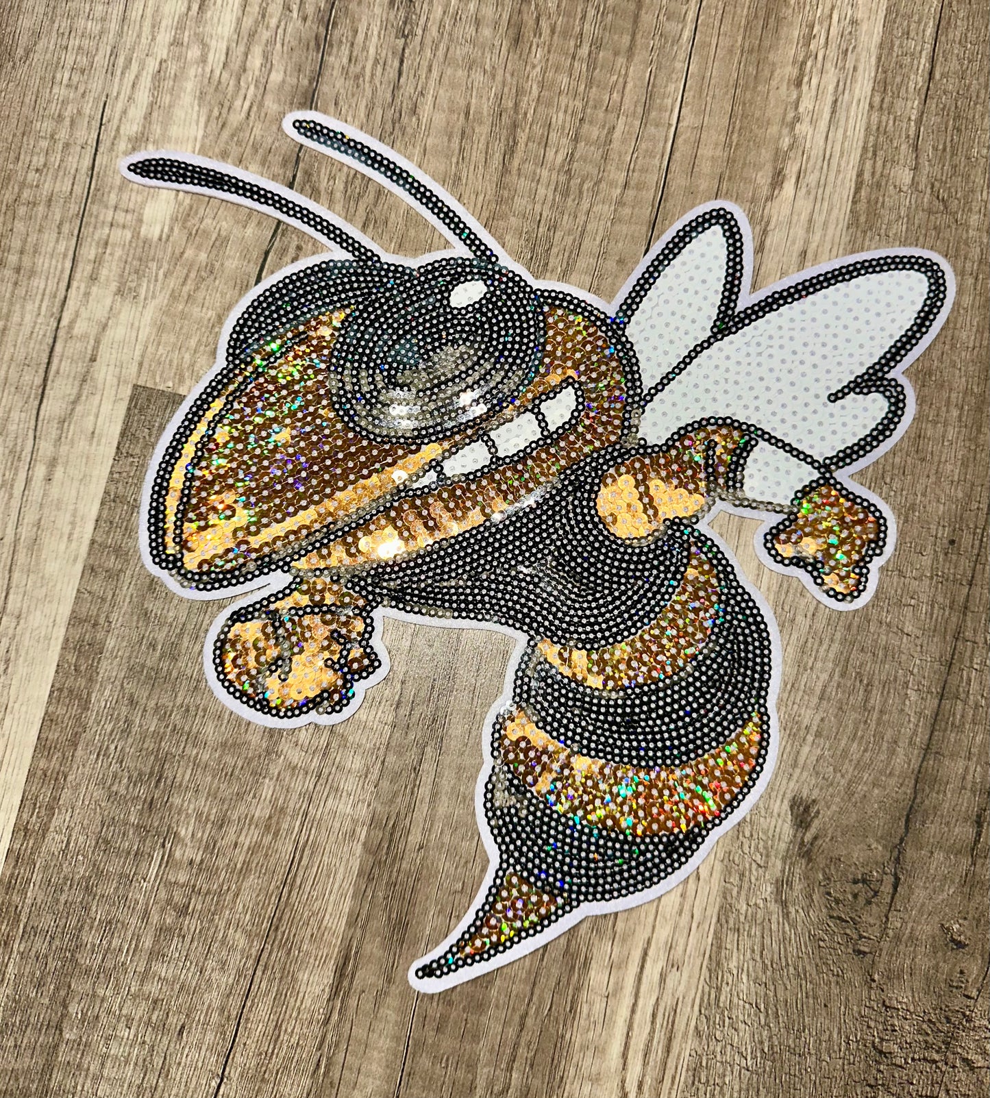 Large Yellowjacket Sequin Patch