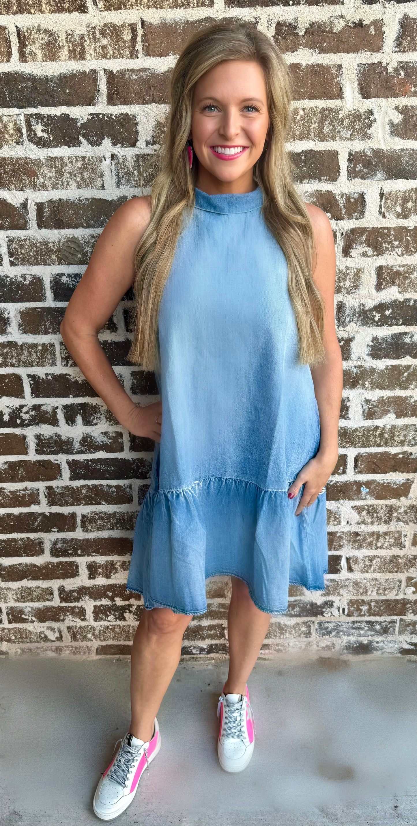 Worth Your While Denim Dress