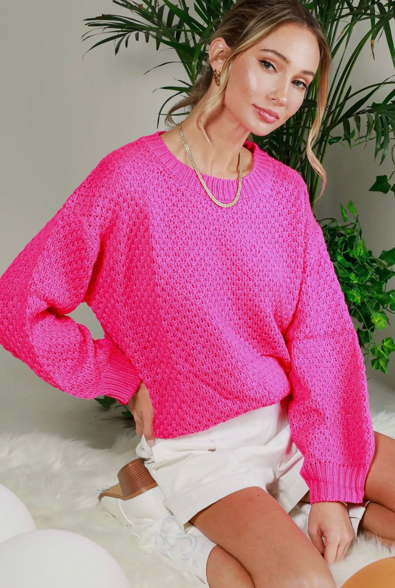 Walking Together Knitted Crew Neck