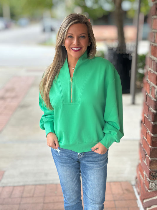 Scuba Half Zip- Green