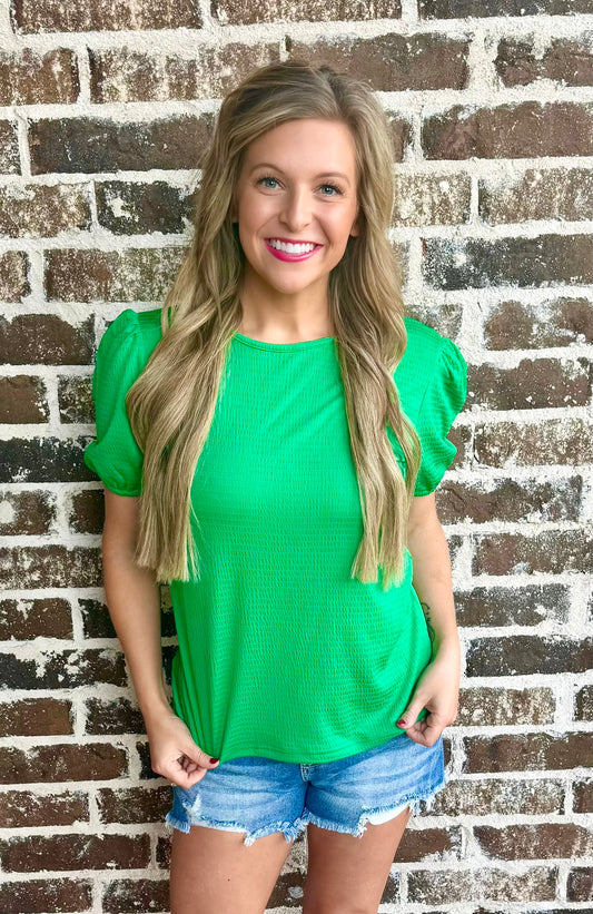 Oh So Chic Top Green