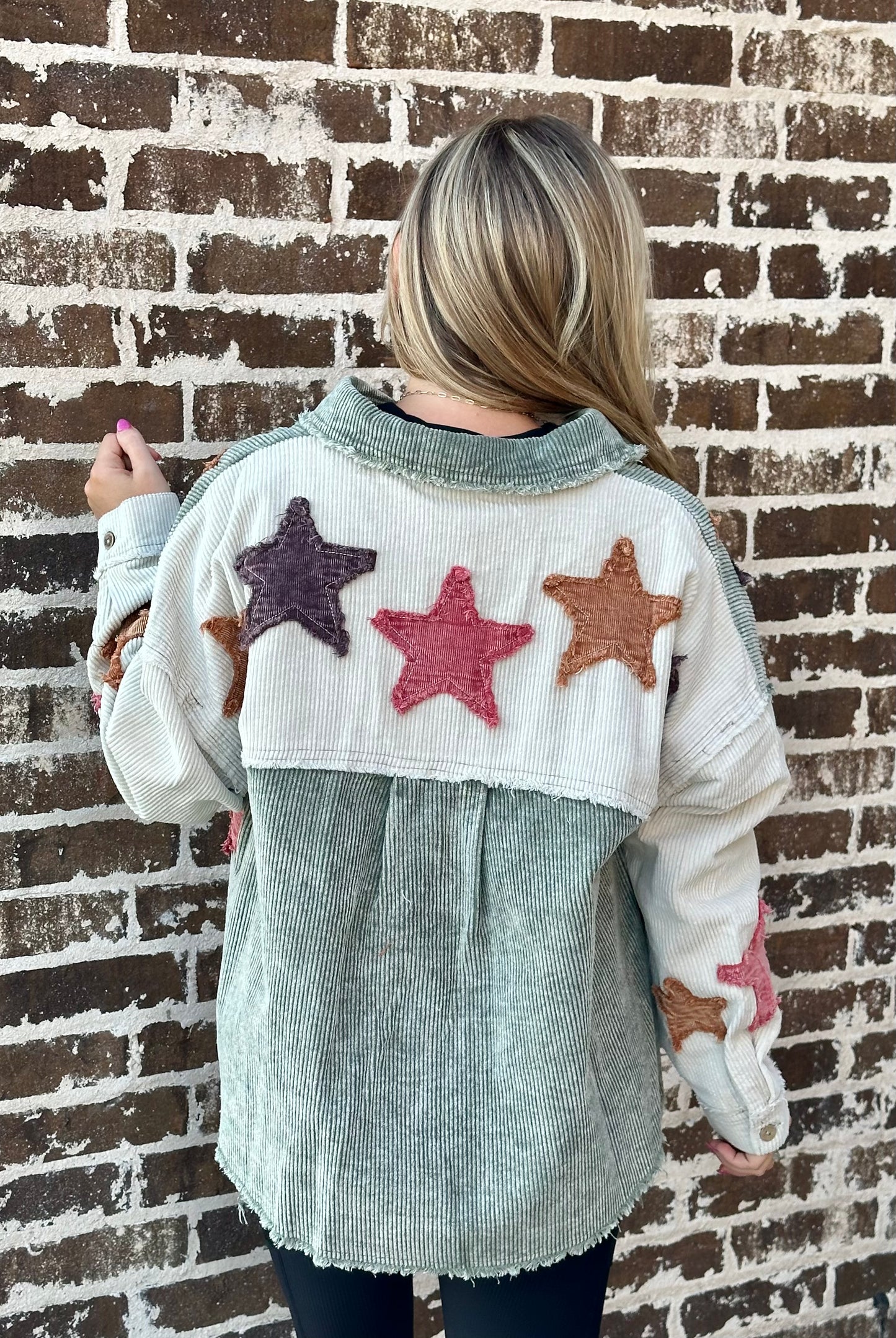 Aces Star Corduroy Shacket