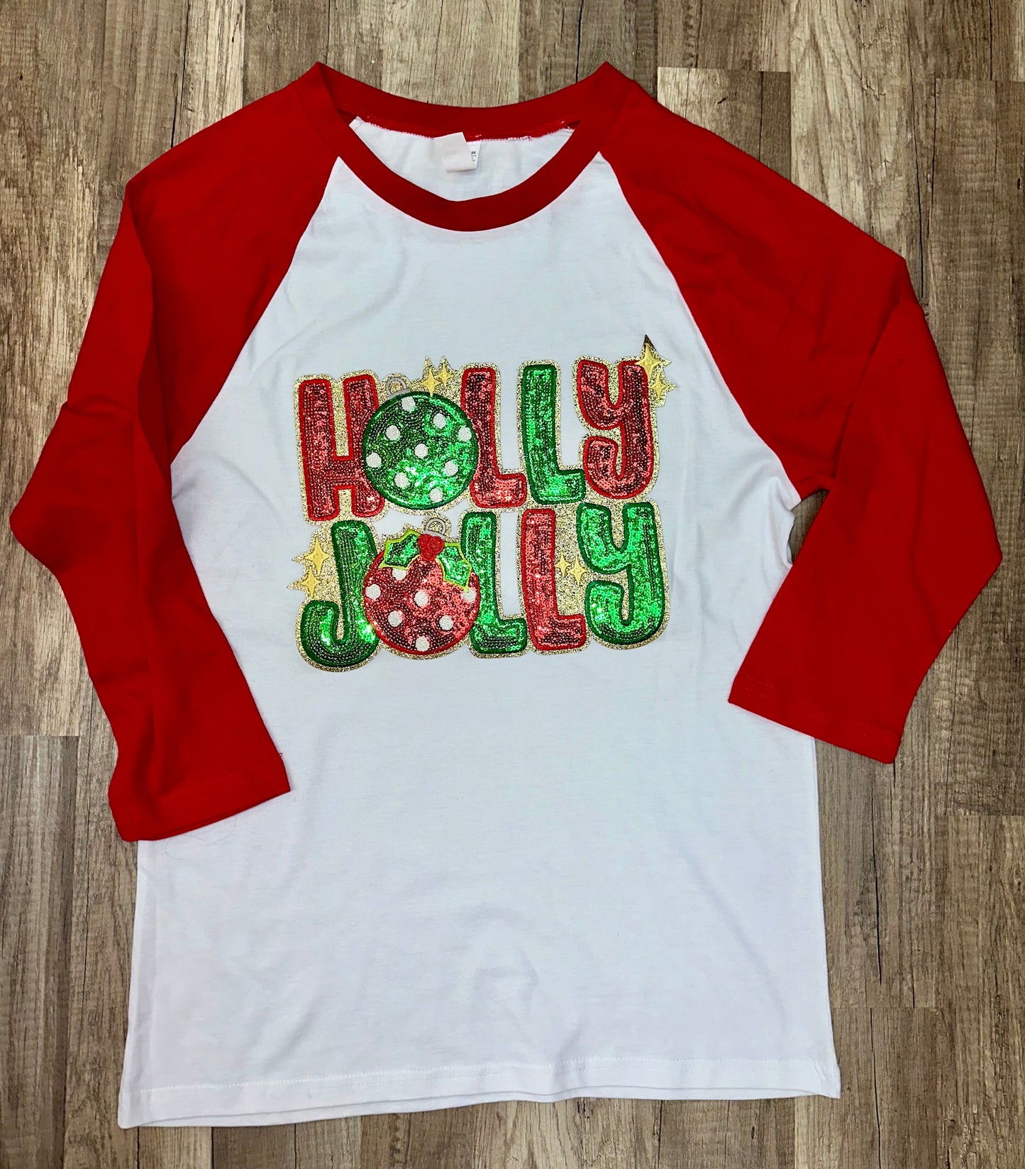 Holly Jolly 3/4 Tee