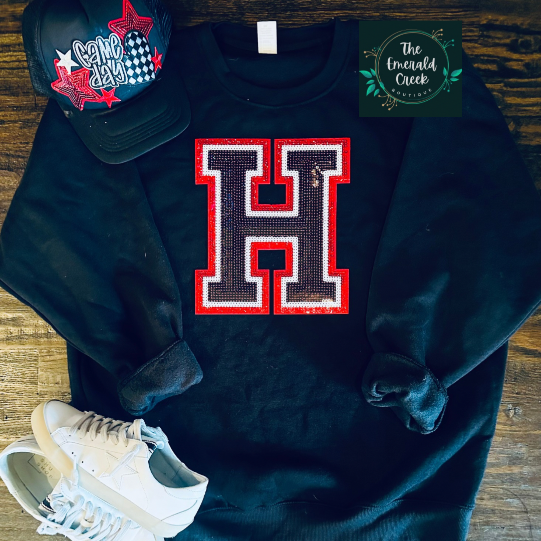 Heath sequin Patch Sweatshirt