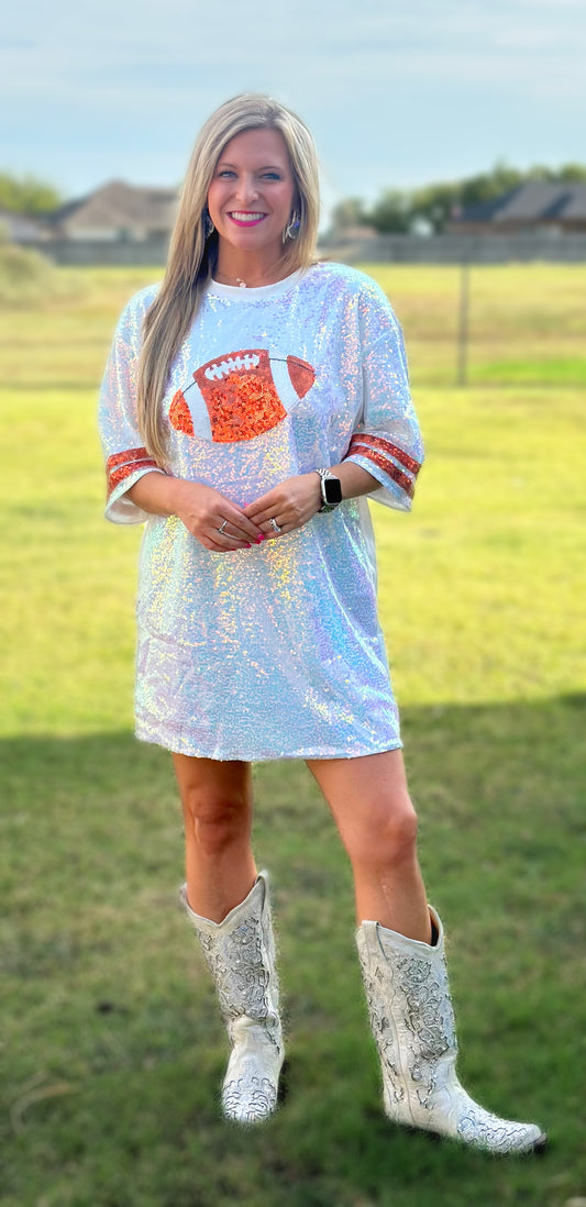 Sequin Game Day Dress