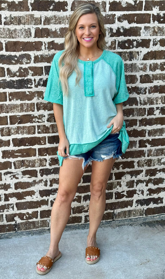 Catch You Later Top • Mint