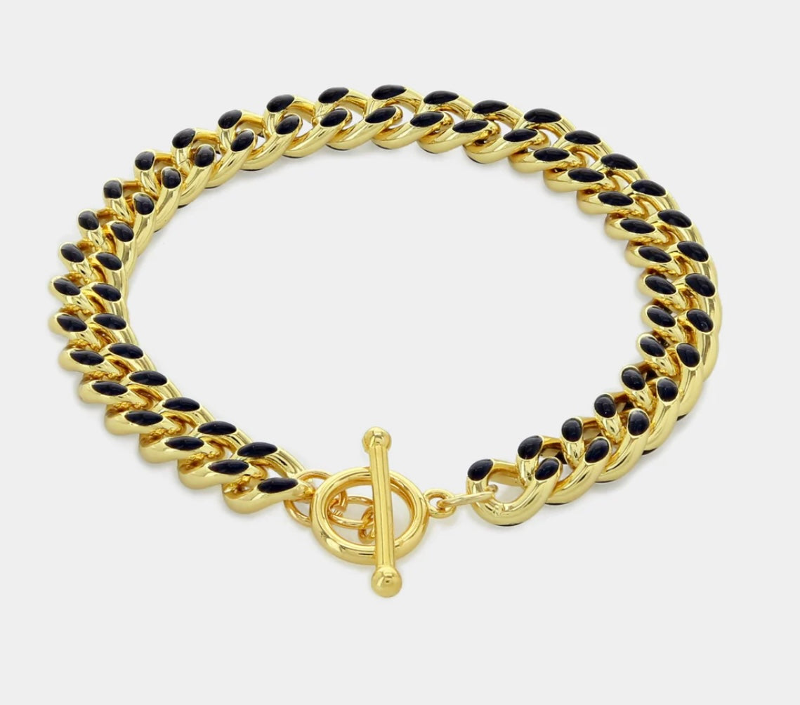 Black and Gold Bracelet