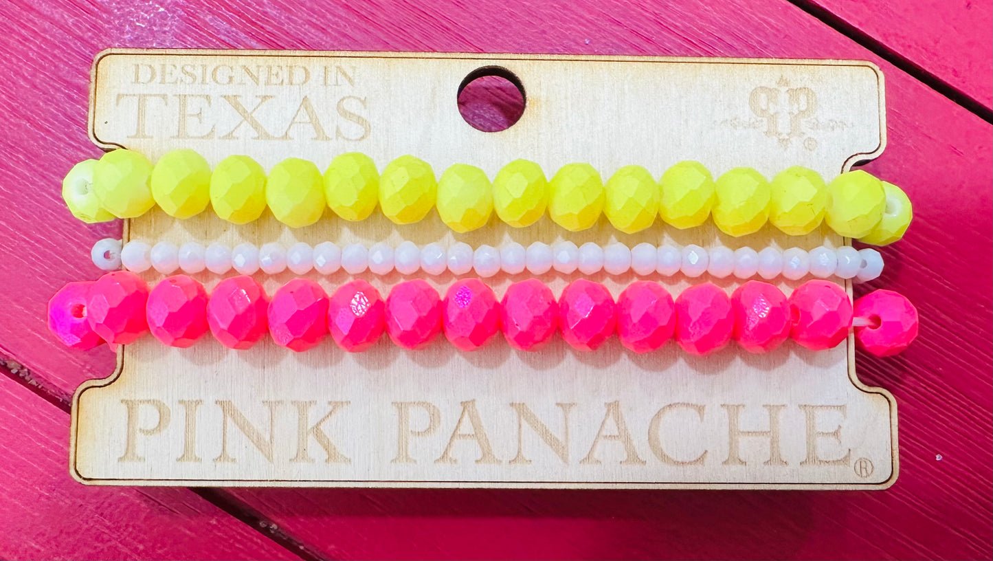 Stackable Neon Beaded Bracelet