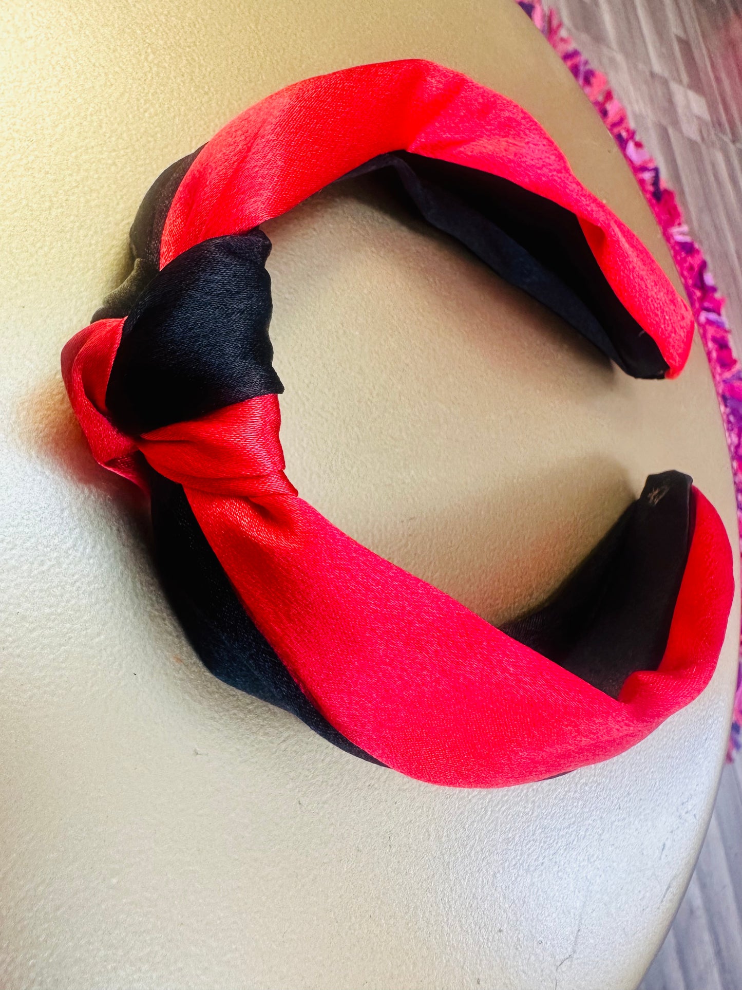 Black and Red Headband