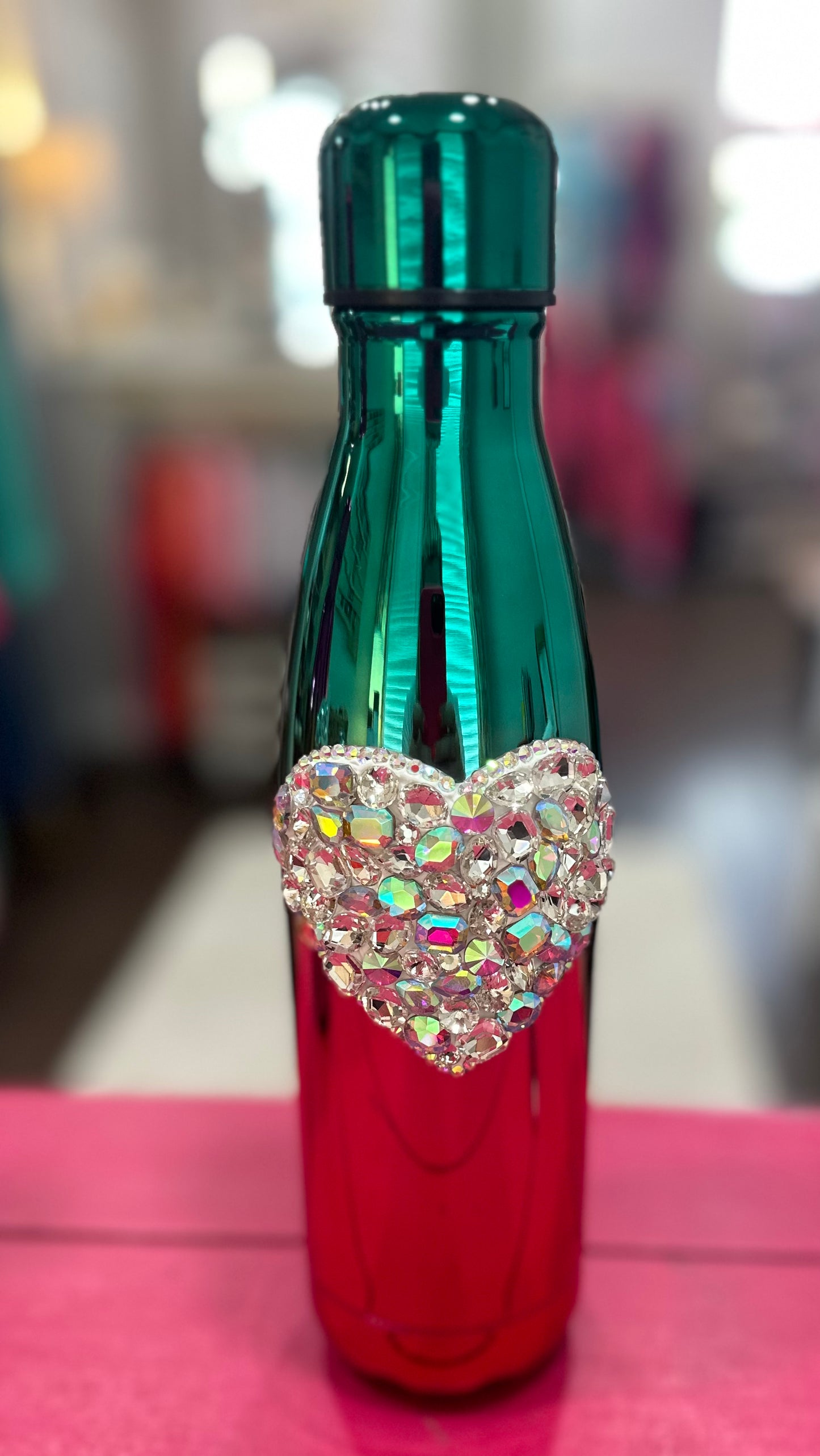 Blingy Heart Water Bottle