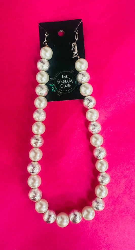 Pearl and Silver Necklace