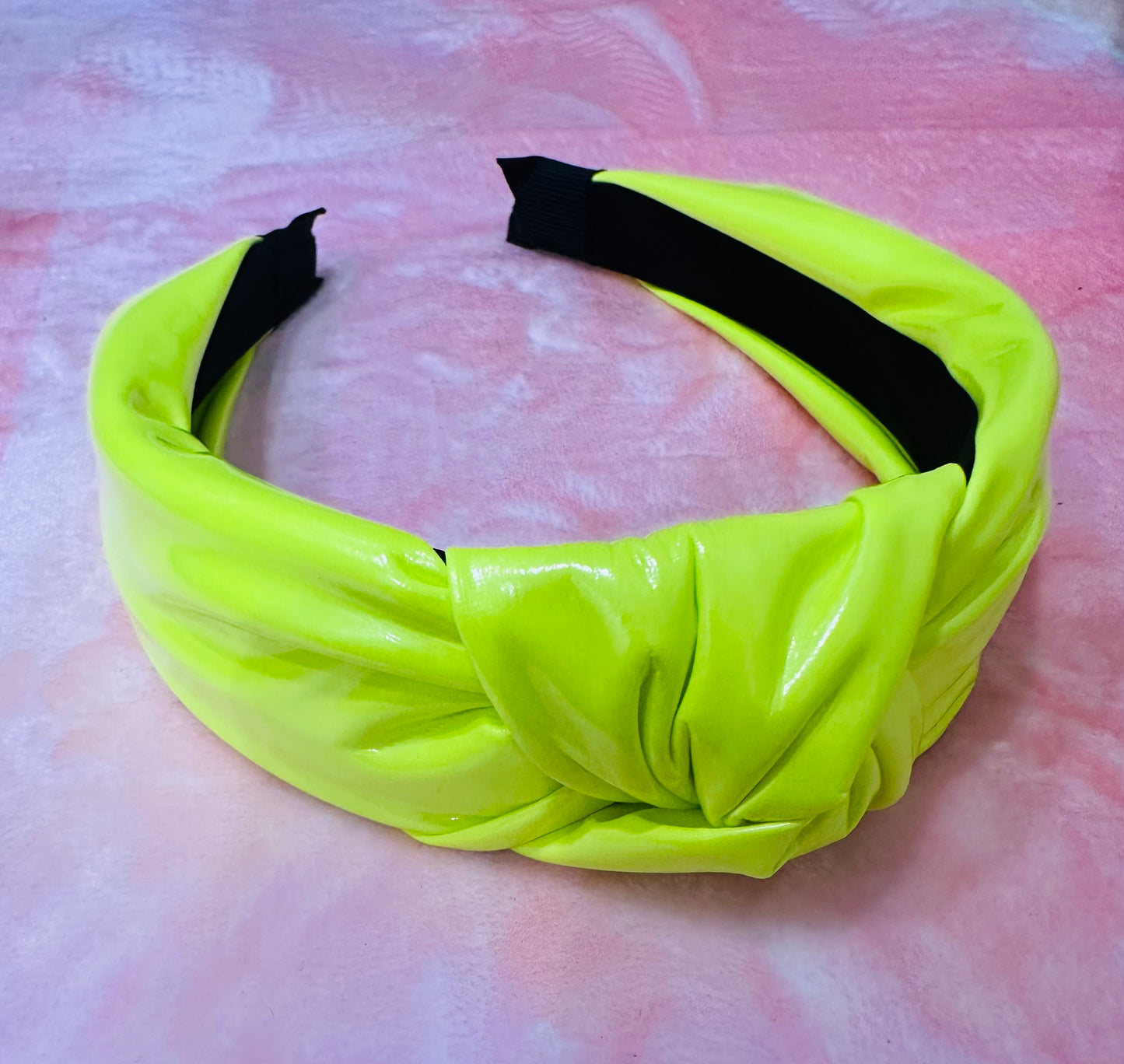 Neon Leather Headband