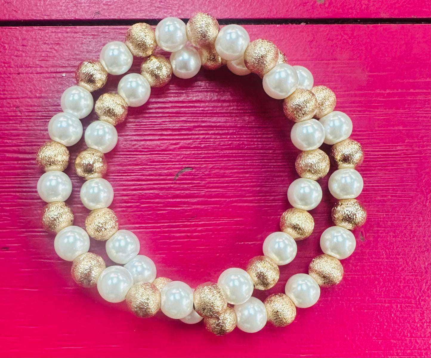 Gold Pearl Bracelet