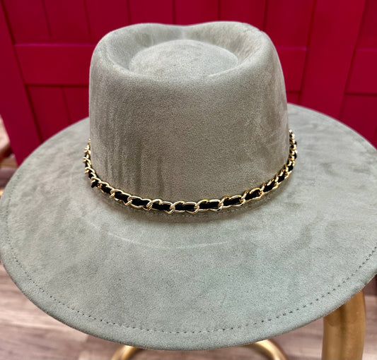 Hat Chain Black and Gold