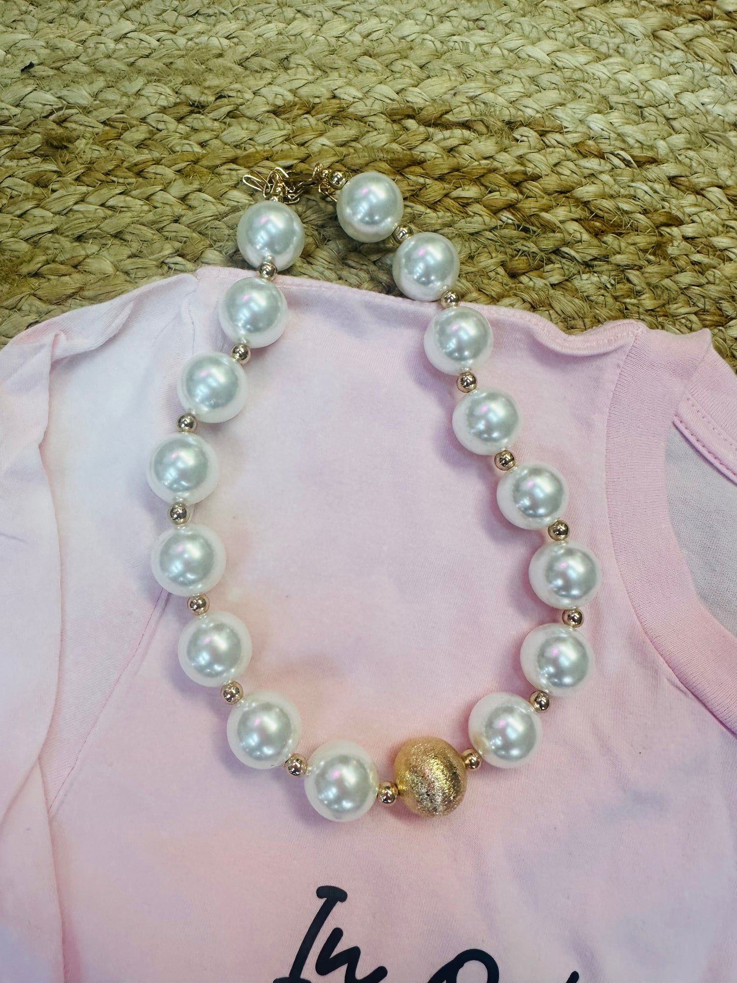 Gold and Pearl Necklace