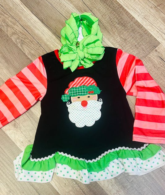 Santa Patch Long Sleeve Top