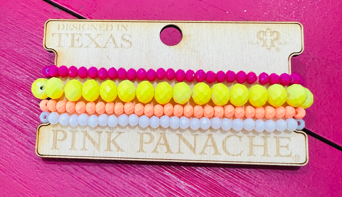 Stackable Neon Beaded Bracelet