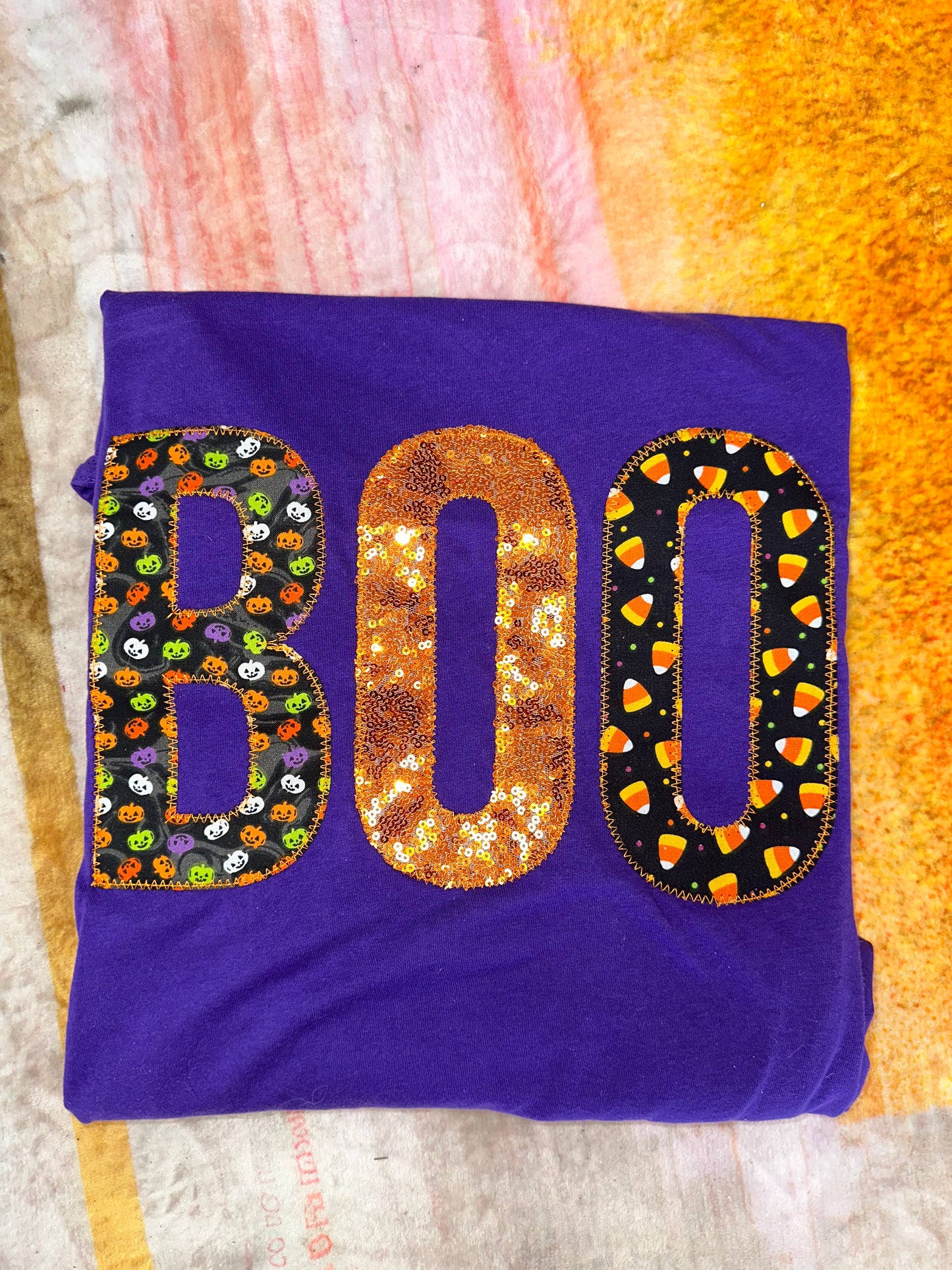 Boo Sequin Tee