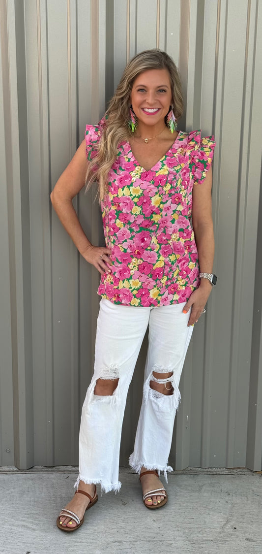 Good Timing Top • Floral