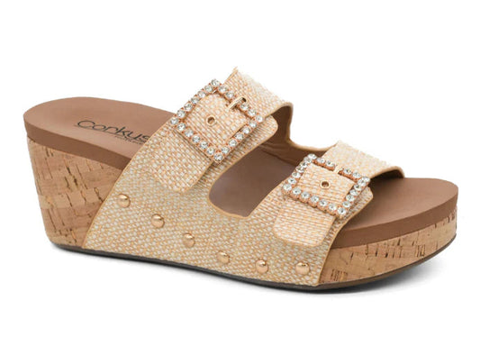 Corkys Main Squeeze Raffia Wedge