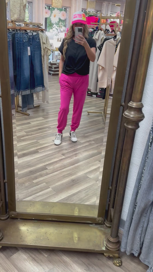 Run Around town Jogger Hot Pink